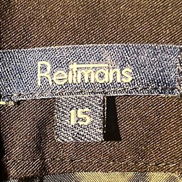 Sale Reitmans Women's Skirt Size 15 Black Knee Length Lined - Picture 8 of 14